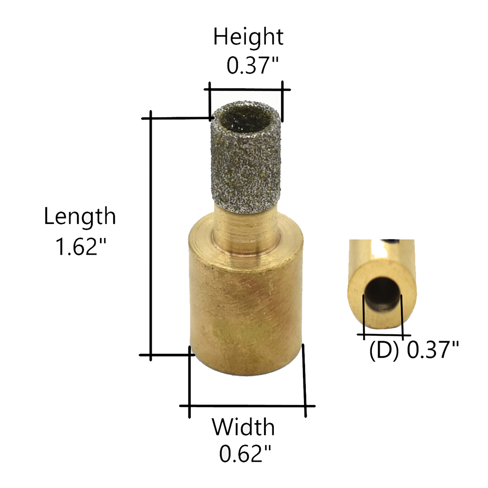 Glass Grinding Bit 3/8" X 50 Grit (GB1H)