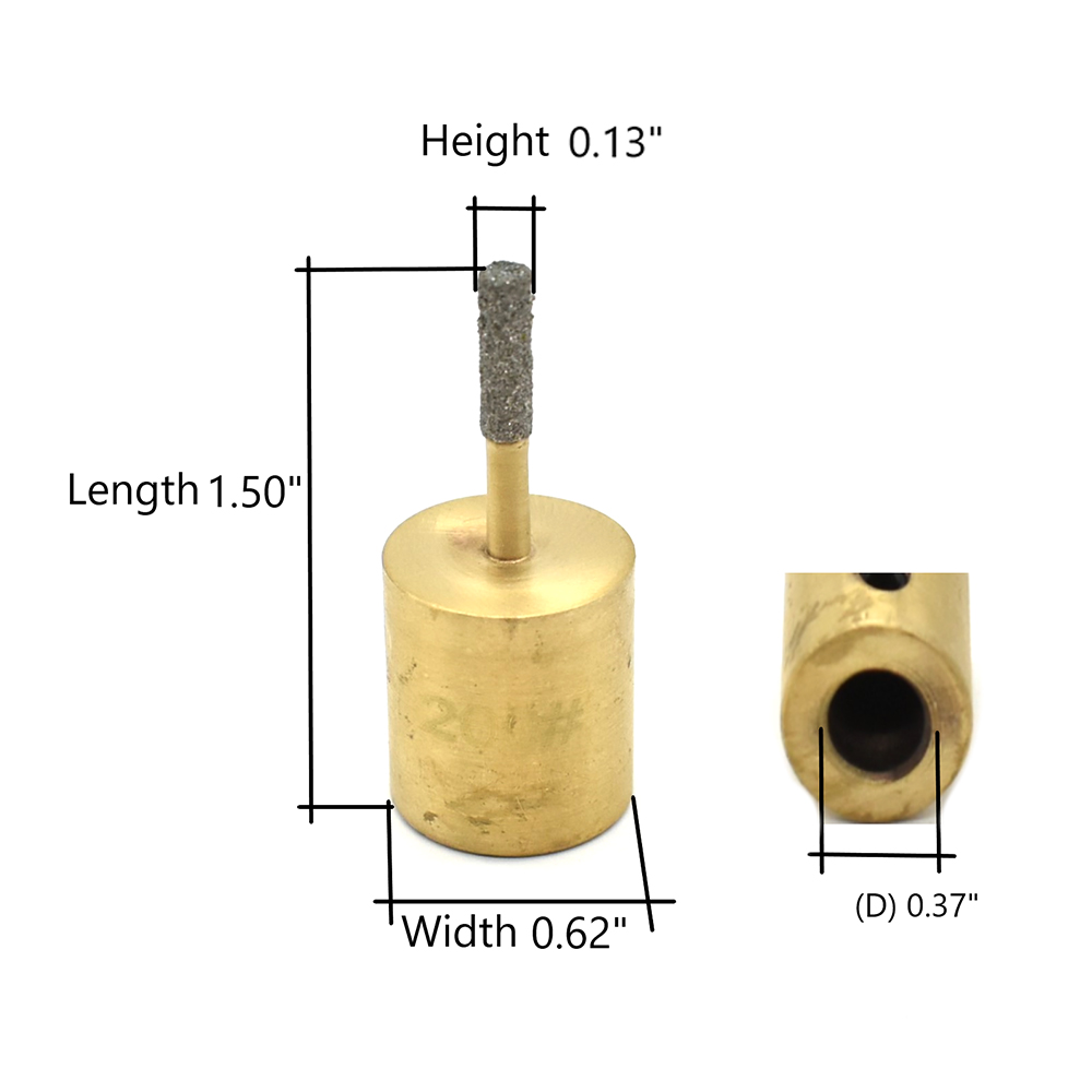 Glass Grinding bit 1/8" x 200 grit (19180)
