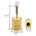 Glass grinding bit 1/8" x 120 grit (GB1B)