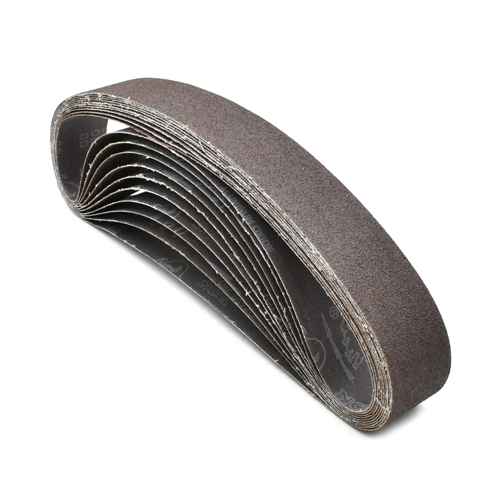 1-1/2" x 30" Aluminum Oxide Sanding Belt, 60 Grit - 10 Pack