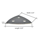 240 Grit Hook & Loop Triangular Sand Paper       (20/pk)