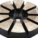 3 Inch Metal Bond Diamond Concrete Floor Grinding Disc with 10 Diamond Segments -  50 Grit