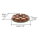 Resin Dry/Wet Floor Pad, 3" 9mm Thick, 400 Grit