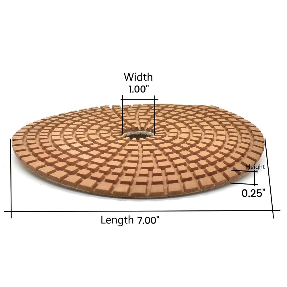 7" White Buffing Pad

