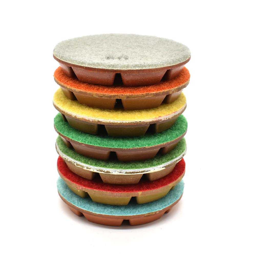 3" wet/dry 9 mm floor pads 50, 100, 200, 400, 800, 1500, 3000 Grits, 6 ea (TPS2HEADPADSET)
