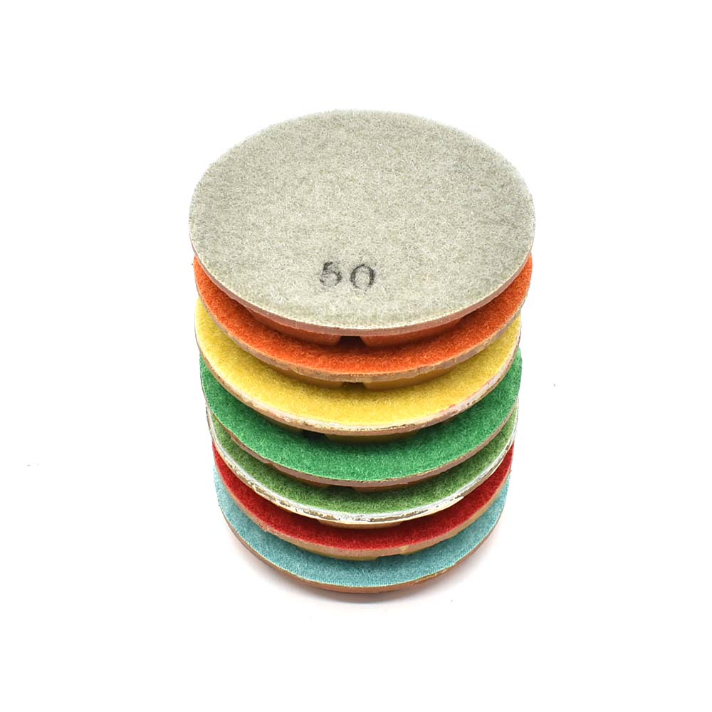 3" wet/dry 9 mm floor pads 50, 100, 200, 400, 800, 1500, 3000 Grits, 6 ea (TPS2HEADPADSET)