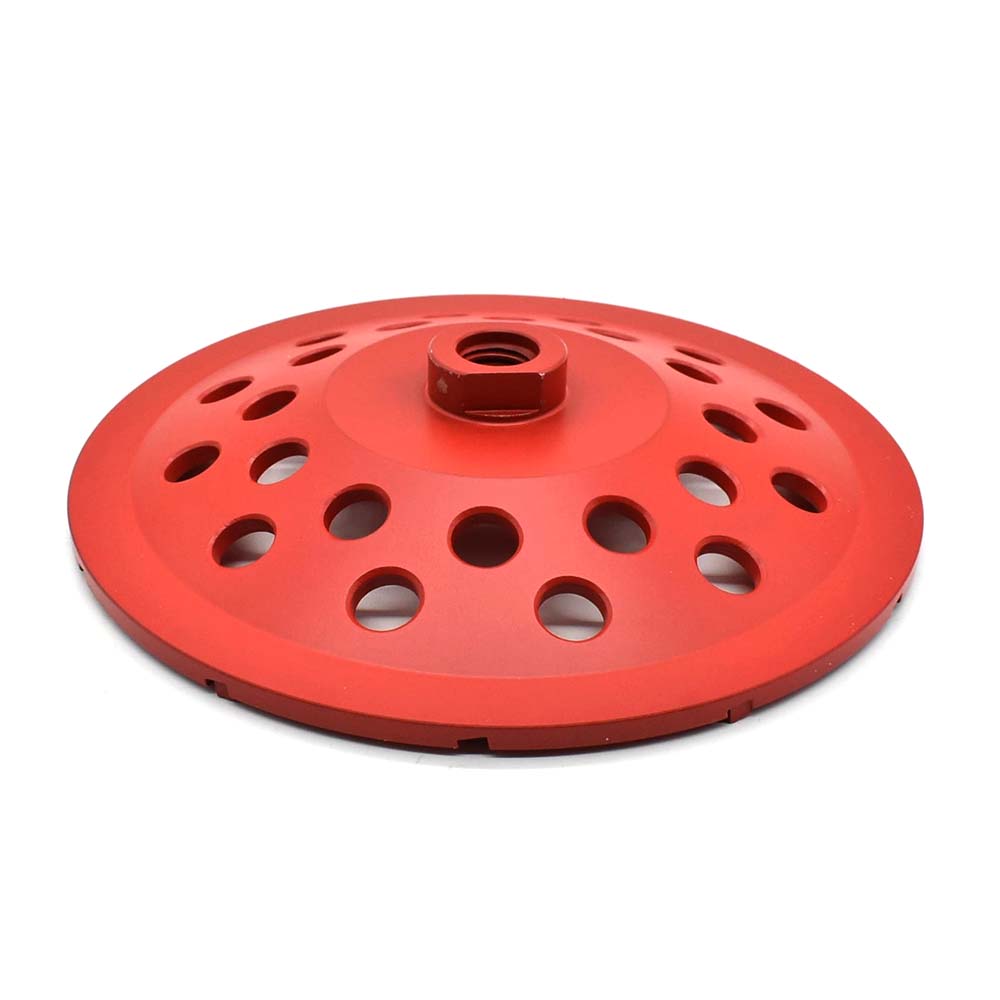 7" PCD Grinding Cup Wheel (Steel Body) with 5/8"-11 Threads