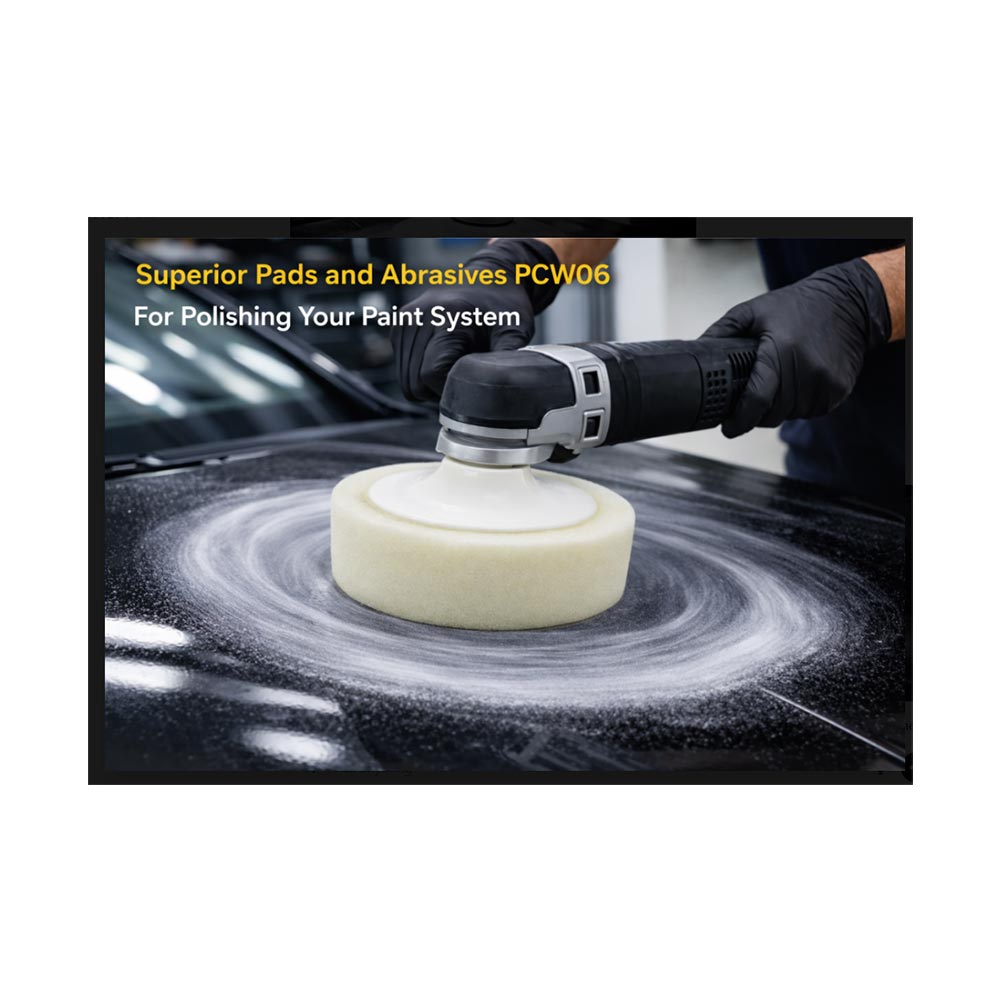 6" White Compounding Pad 5/8"-11 UNC thread