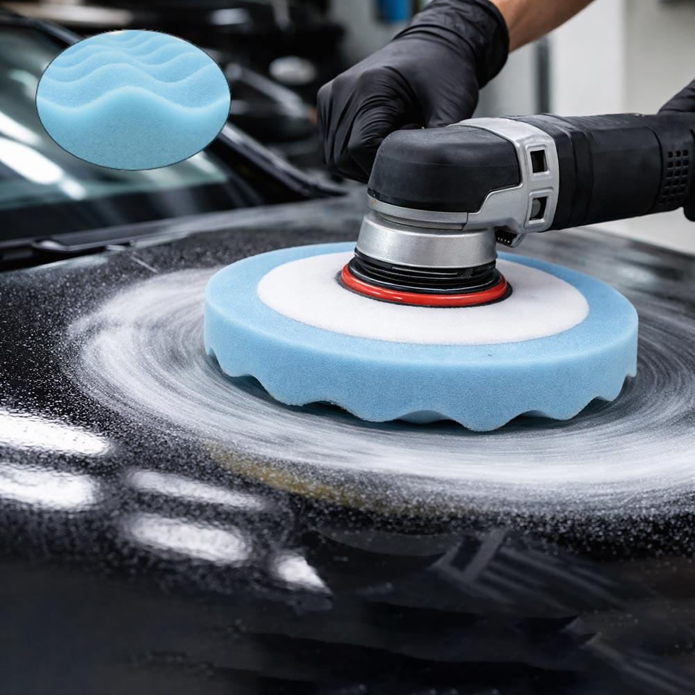 8" Buffing Foam Pad for Polishing (Blue)
