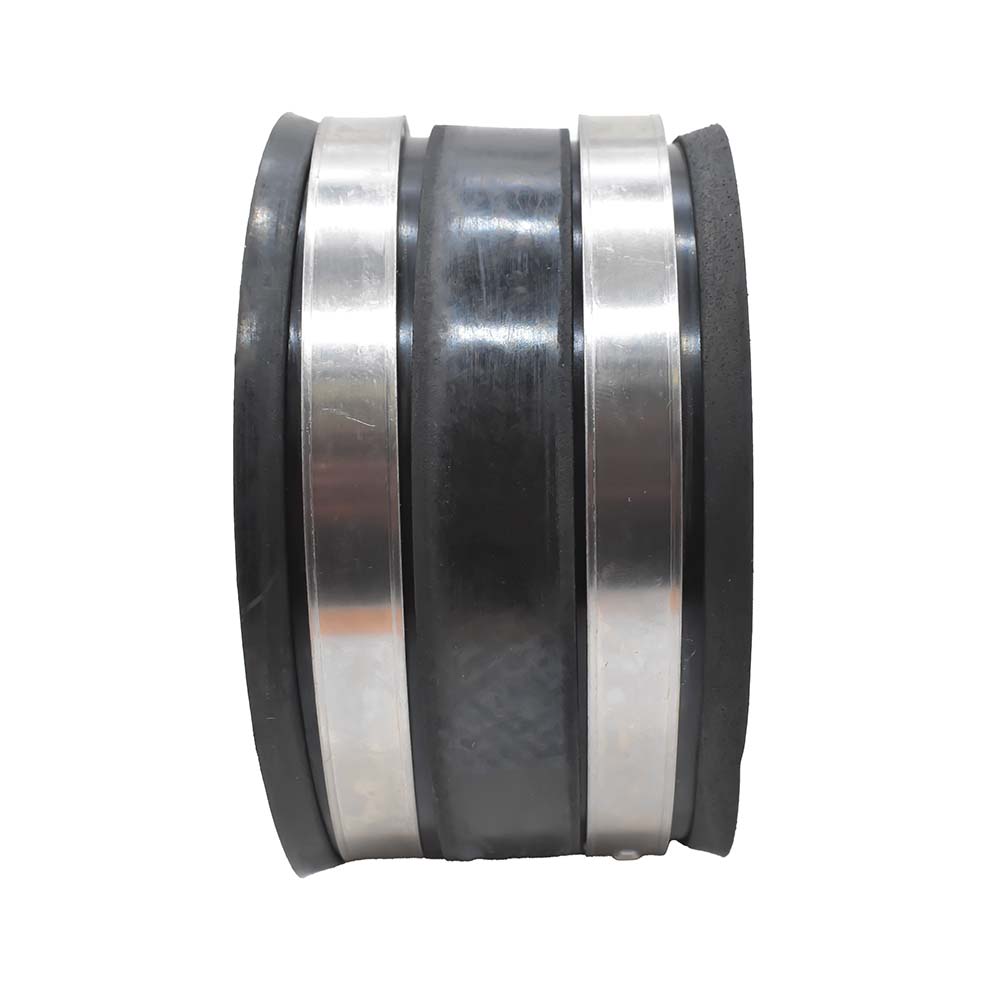 4" Rubber Connecting Tube with Stainless Steel Hose Clamps