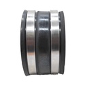4" Rubber Connecting Tube with Stainless Steel Hose Clamps