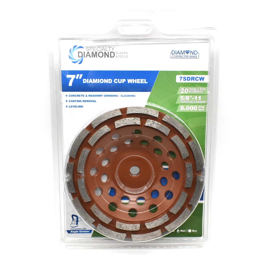 7" Grinding Cup Wheel (Steel Body) with 5/8"-11 Threads