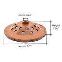 7" Grinding Cup Wheel (Steel Body) with 5/8"-11 Threads