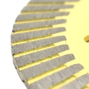4.5" Turbo Diamond Blade  20mm (0.78") Arbor with 5/8" Brass Adapter Ring