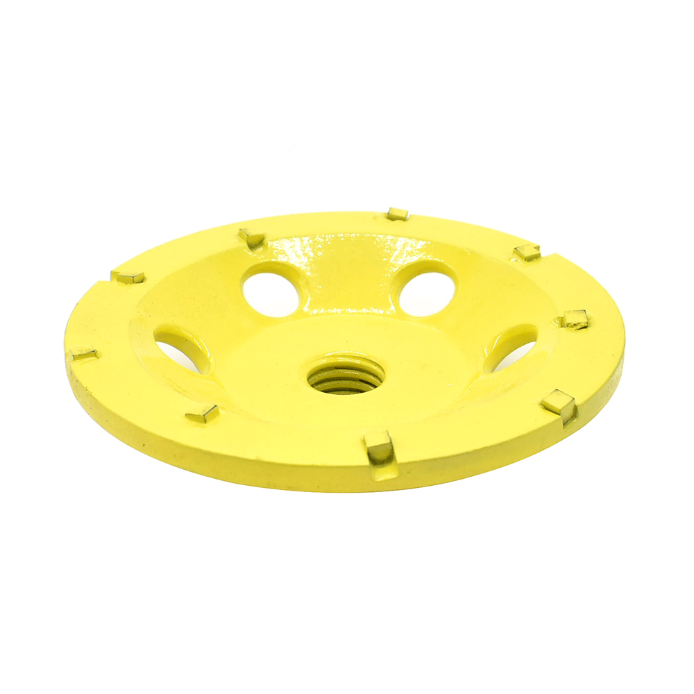 4" PCD Grinding Cup Wheel (Steel Body) with 5/8"-11 Threads