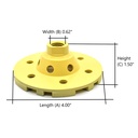 4" Grinding Turbo Cup Wheel (Steel Body) with 5/8"-11 Threads