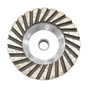 4" Diamond Turbo Cup Wheel 5/8" x 11 Threads, Aluminum Body