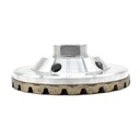 4" Diamond Turbo Cup Wheel 5/8" x 11 Threads, Aluminum Body
