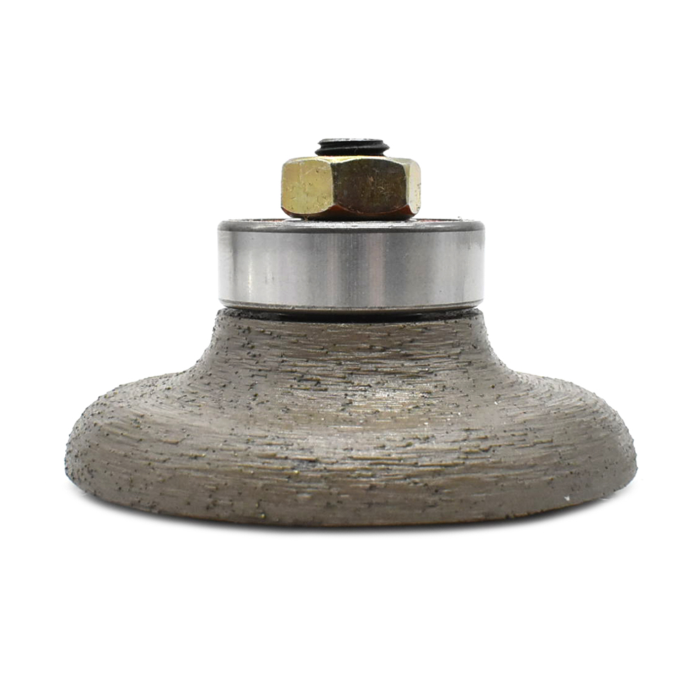 3/4" Ogee Bullnose Vacuum Brazed Diamond Profile Wheel with 5/8" x 11 Female Spindle
