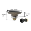 3/4" Ogee Bullnose Vacuum Brazed Diamond Profile Wheel with 5/8" x 11 Female Spindle
