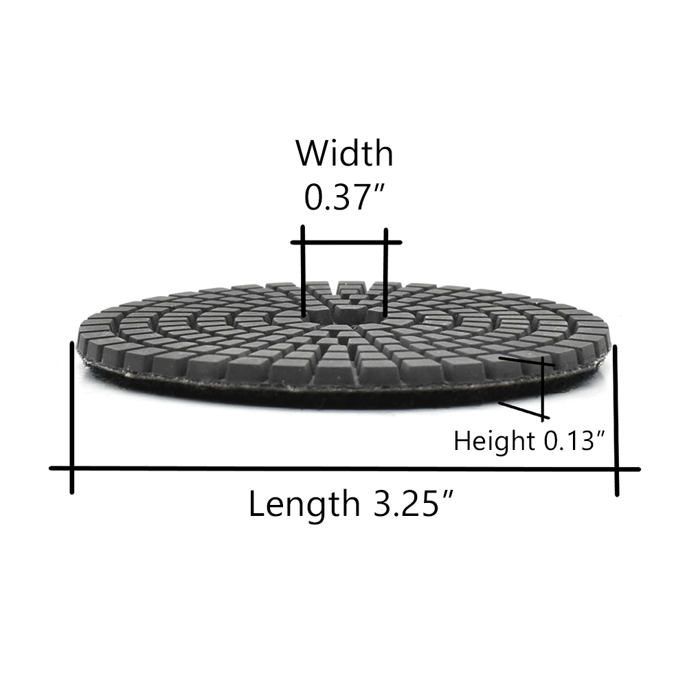 3" Black Buffing Polishing Pad