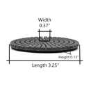 3" Black Buffing Polishing Pad