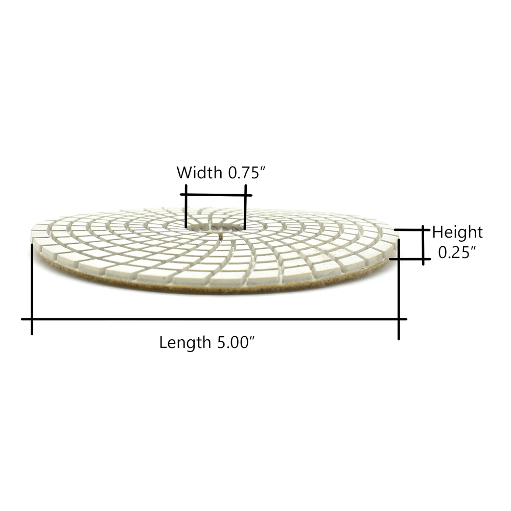 5" White Buffing Polishing Pad
