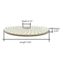 5" White Buffing Polishing Pad
