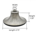Demi Bullnose Diamond Router Bit 1-1/2" Diameter M10 Arbor