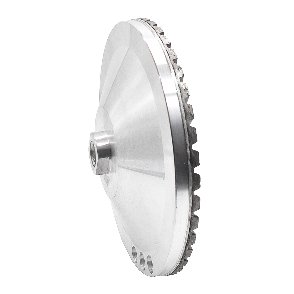 7" Diamond Turbo Cup Wheel 5/8" x 11 Threads, Aluminum Body 