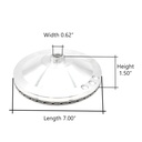 7" Diamond Turbo Cup Wheel 5/8" x 11 Threads, Aluminum Body 
