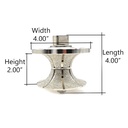 2" Full Bullnose Vacuum Brazed Diamond Profile Wheel with 5/8"-11 Female Threads