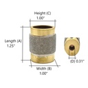 Glass Grinding Bit 1" X 200 Grit (GB1S)
