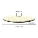 Resin Diamond Polishing Pad,  5" 50 Grit
