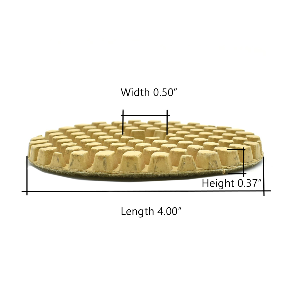 4" Dry Concrete Polishing  DHEX Pad, 6mm - 3000 Grit
