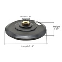 7" Backer Pad for Diamond Polishing, 5/8"x11 Threads (7PADADAPT)
