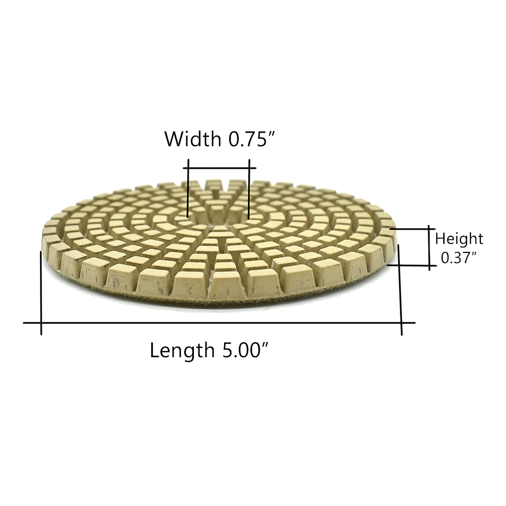 Premium Wet Polishing Pad, 5" 3000 Grit - 6mm
