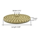 Premium Wet Polishing Pad, 5" 3000 Grit - 6mm
