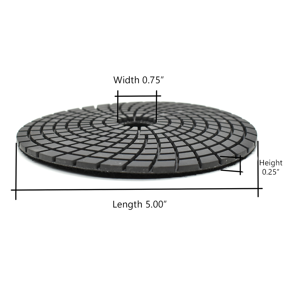 5" Black Buffing Polishing Pad
