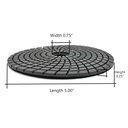5" Black Buffing Polishing Pad
