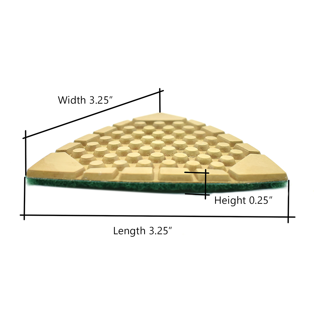 Diamond Triangular Dry Pad, 400 Grit
