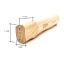 20 Oz Replacement Hickory Handle for Magnetic Hammer 15165