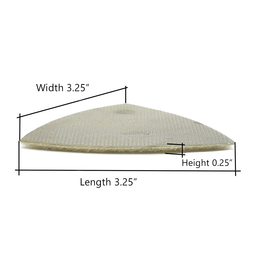 400 Grit Electroplated Diamond Triangular Polishing Pad for Oscillating Tools
