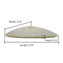 400 Grit Electroplated Diamond Triangular Polishing Pad for Oscillating Tools
