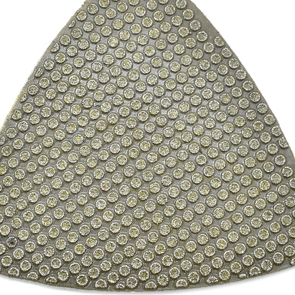 60 Grit Electroplated Diamond Triangular Polishing Pad for Oscillating Tools
