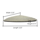 60 Grit Electroplated Diamond Triangular Polishing Pad for Oscillating Tools
