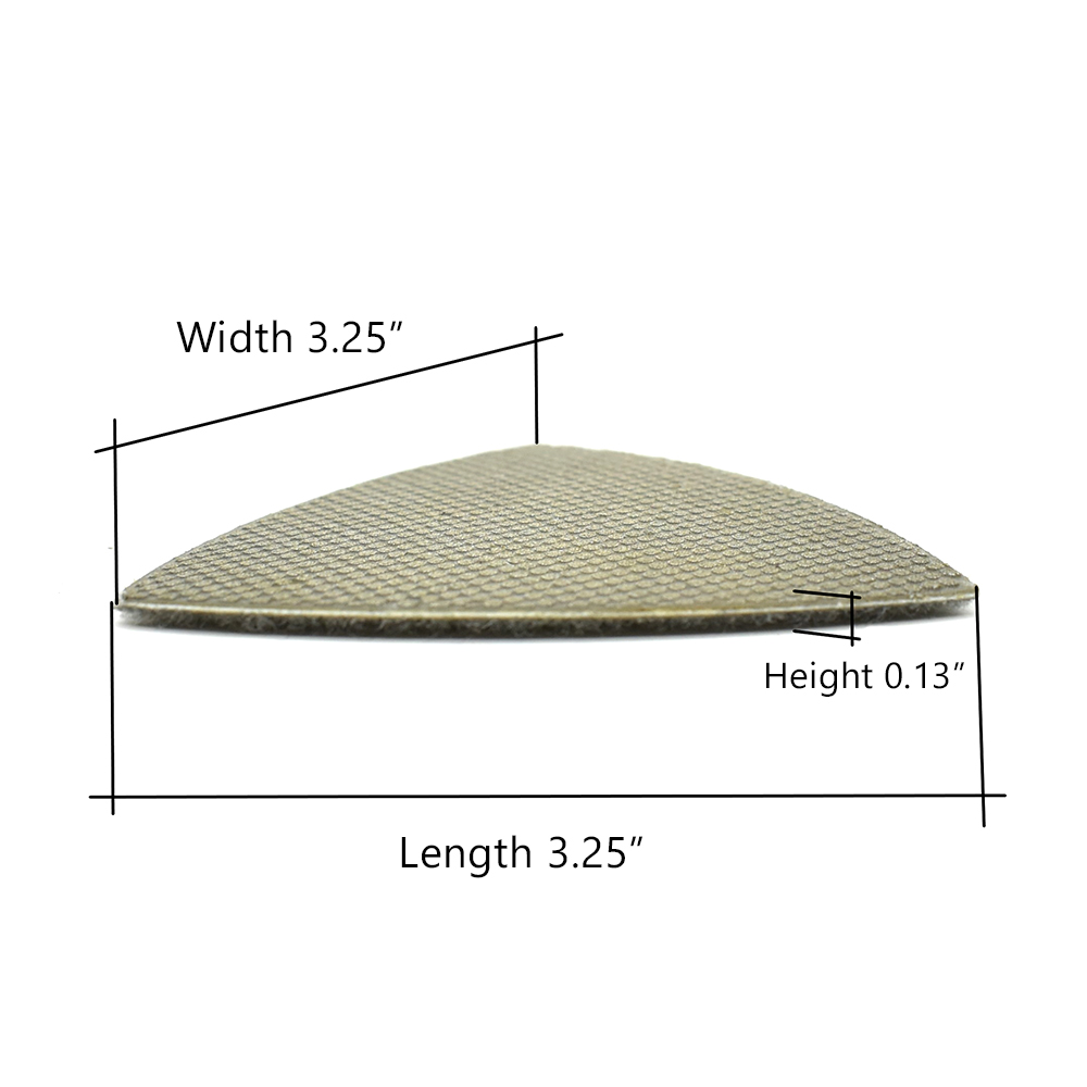 120 Grit Electroplated Diamond Triangular Polishing Pad for Oscillating Tools
