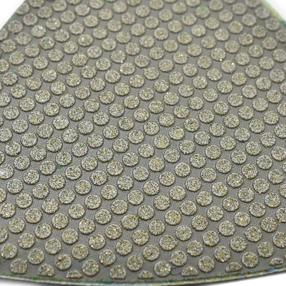 50 Grit Electroplated Triangular Polishing Diamond Pads for Oscillating Tools
