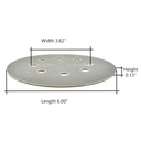 6" Thin Electroplated Dry Pad for Orbital Sanders, 200 Grit