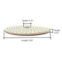 Resin Diamond Polishing Pad,  5" 3000 Grit
